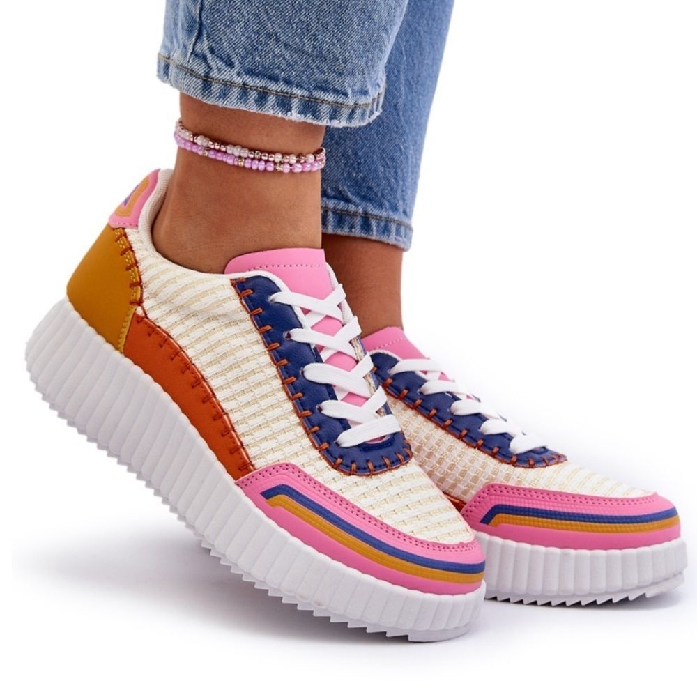 Dirty Laundry Spirited Sneaker Multicolor sz 6.5 Beachy Coastal Vacation NWT - Picture 6 of 7